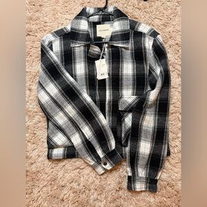 NWT Lucky Brand Plaid Shacket